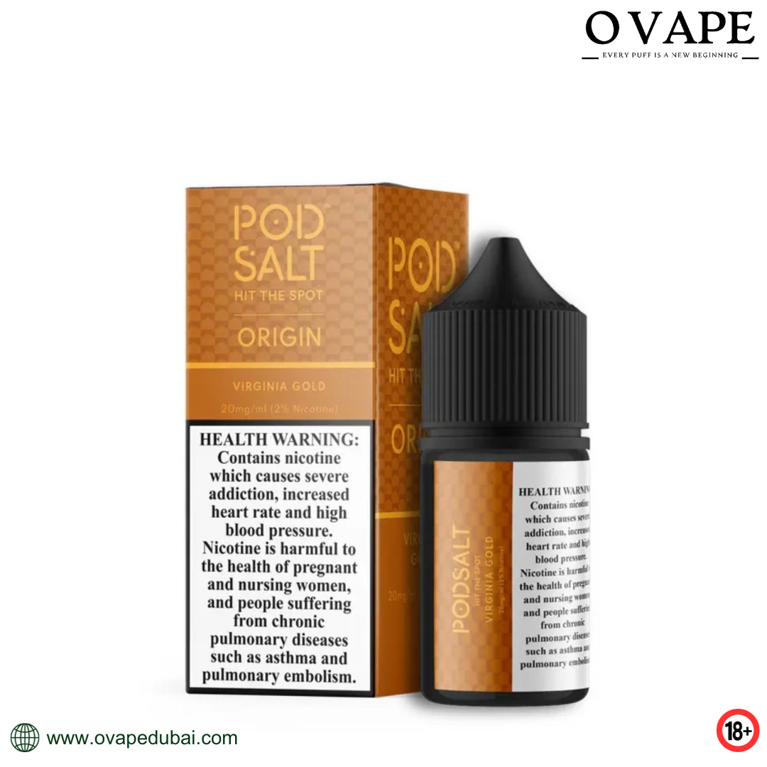 Pod Salt Origin Virginia Gold 10ML Nicotine Salt E-Liquid
