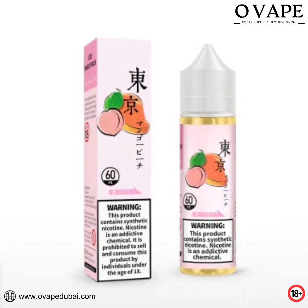 Tokyo E-Juice Zero Nicotine Iced Peach Mango in Dubai, UAE