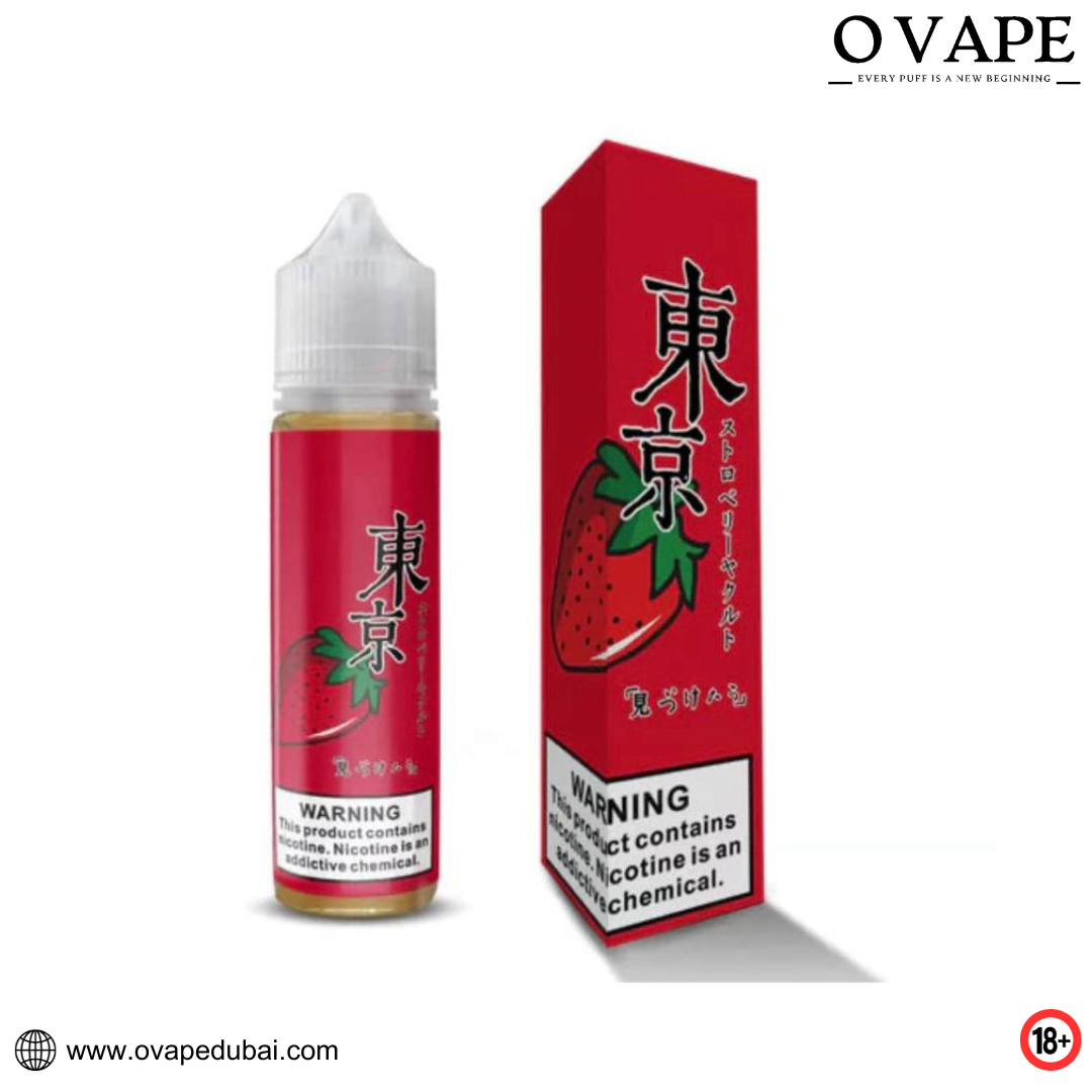 Tokyo E-Juice Zero Nicotine Iced Strawberry Yakult in Dubai, UAE